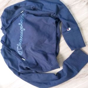 Hooded cropped champion sweater